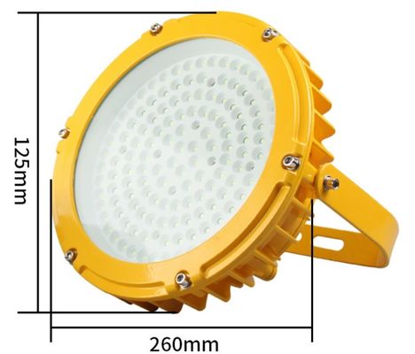 100W IP66 Aluminiowa lampa powodziowa LED ze stopu aluminium, odporna na wybuchy, do miejsc niebezpiecznych