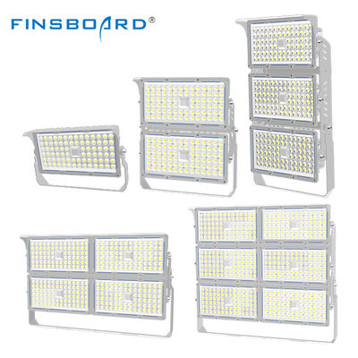 Modułowe reflektory LED z regulacyjnym ciałem lampy z aluminium i rozpraszaniem ciepła w kształcie płetwy do oświetlenia stadionu