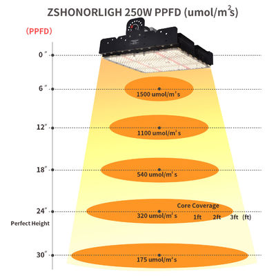 Pełne spektrum 250W T5 LED lampa do uprawy roślin z pasywnym zarządzaniem termicznym do roślin domowych