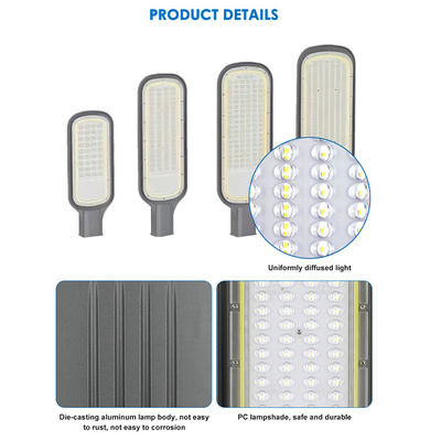 Zewnętrzna lampa uliczna LED SMD2835 do parkingu przy autostradzie, odlew aluminiowy