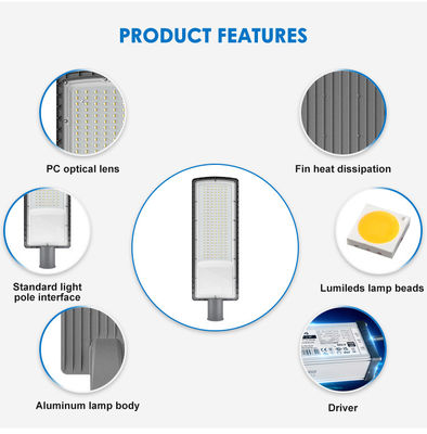 Wodoodporna lampa uliczna LED IP66 SMD3030 o mocy od 50W do 200W do oświetlenia autostrad zewnętrznych