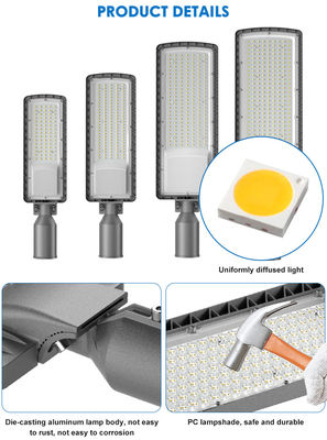 Wysoka jasność AC85-265V 3000K do 6500K LED oświetlenie drogowe autostrady ulice miejskie parkingi