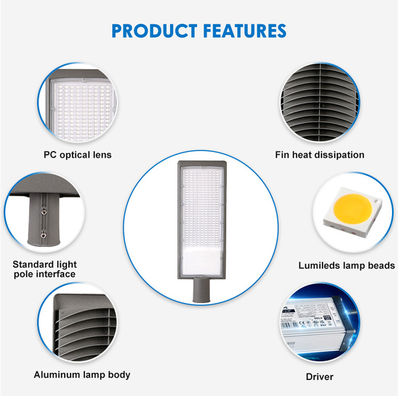 Zewnętrzne wodoodporne lampy uliczne IP66 z odlewanego aluminium, diody LED SMD2835