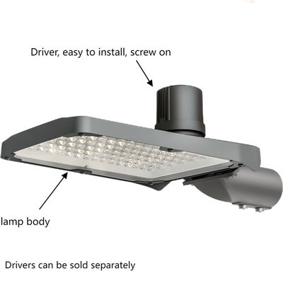 Łatwa instalacja Unikalny odłączany sterownik IP66 Odlew aluminiowy 60W 100W 150W 200W Zintegrowana lampa uliczna LED z kontrolą światła