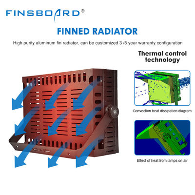 IP65 wodoodporne 600W-1200W Aluminiowe światło LED na boiska koszykarskie i boiska sportowe