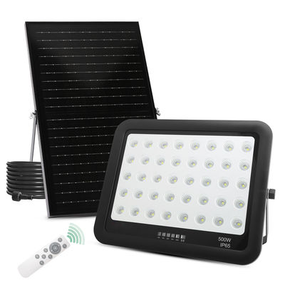Czarna lampa solarna ABS z pilotem 50W 100W 200W 300W 400W 500W LED