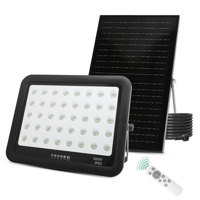 Czarna lampa solarna ABS z pilotem 50W 100W 200W 300W 400W 500W LED