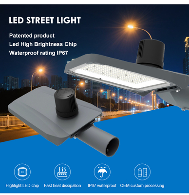 Zewnętrzna nowa odłączana lampa uliczna LED z kierowcą aluminiowa 50W 100W 150W 200W