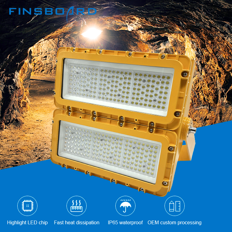 Fabryka Warsztaty Aluminiowe szkło hartowane LED Światło przeciwwybuchowe 150W 300W 600W