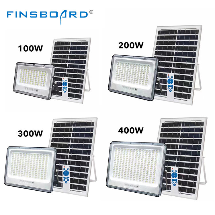 Nowy projekt zdalnego sterowania zewnętrzne wodoodporne IP65 Led Flood Lamp 100w 200w 300w 400w słoneczne światło powodziowe