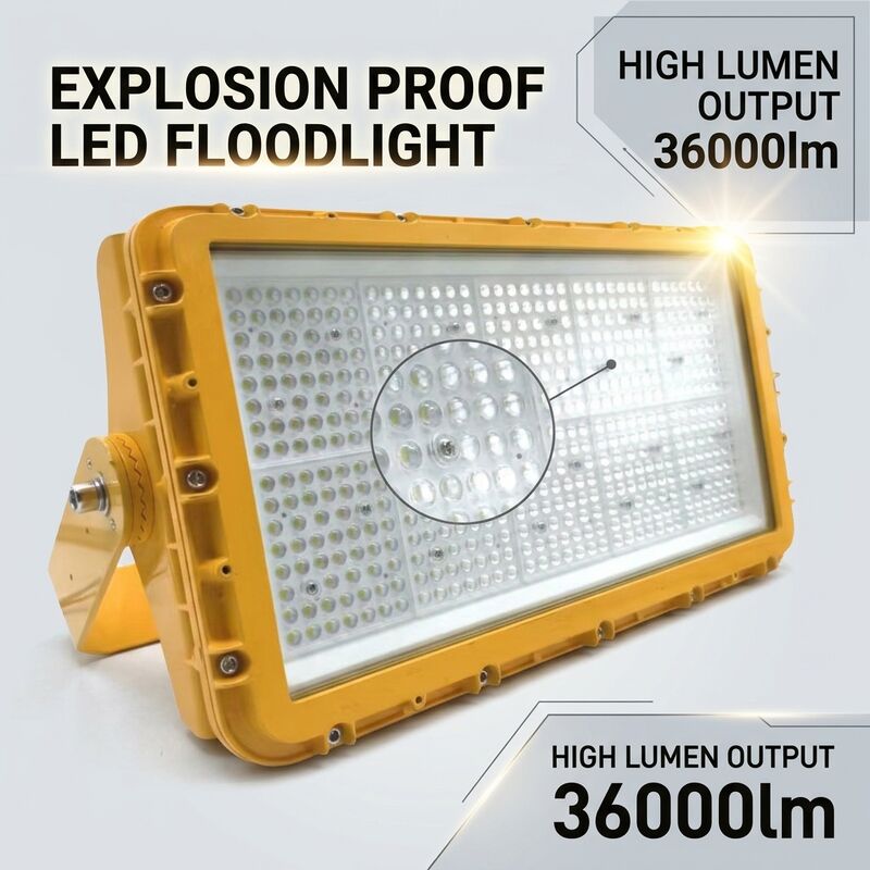 600W wybuchoodporne światło LED IECEx awaryjne zasilanie baterii 72000lm IP67 Aluminiowe oświetlenie morskie bez miedzi