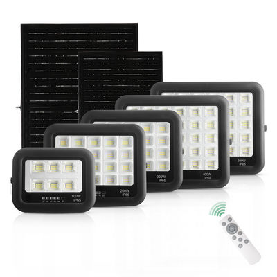 Ip65 ABS Lampa solarna ze szkłem hartowanym Reflektor 100w 200w 300w 400w 500w Led Solar Flood Light