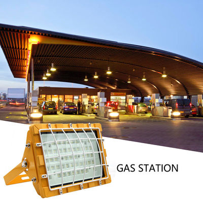 Aluminiowe szkło hartowane IP65 150W wybuchoodporne światło LED dla miejsc niebezpiecznych