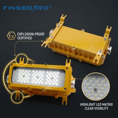 IP65 Odporna na warunki atmosferyczne lampa LED 600W przeciwwybuchowa LUMILEDS LM-80 ATEX Ex db mb IIb T6 -40C/60C Oprawa do stref niebezpiecznych