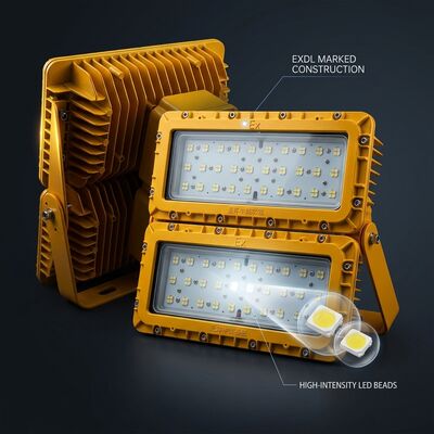 LUMILEDS LM-80 600W Światło przeciwwybuchowe LED ATEX Ex db mb IIb T6 72000LM IP65 Duża powierzchnia Oświetlenie niebezpieczne